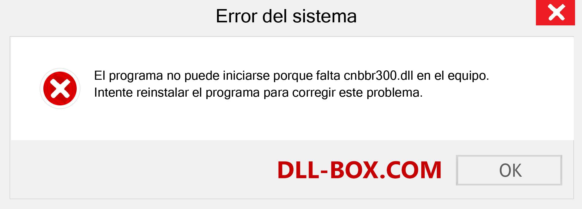 ¿Falta el archivo cnbbr300.dll ?. Descargar para Windows 7, 8, 10 - Corregir cnbbr300 dll Missing Error en Windows, fotos, imágenes